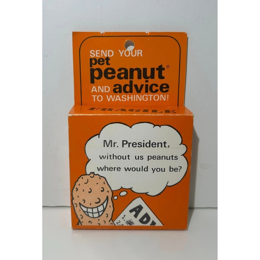 Send Your Pet Peanut and Advice to Washington Gag Gift 1977 Vintage